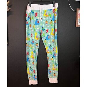 Little Sleepies Sesame Street Pajama Pants Adult Large Bamboo Joggers Elmo
